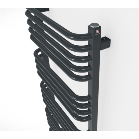 TERMA Alex ONE Designheizkörper 1140x600 Farbe Modern Grey Seitenansicht