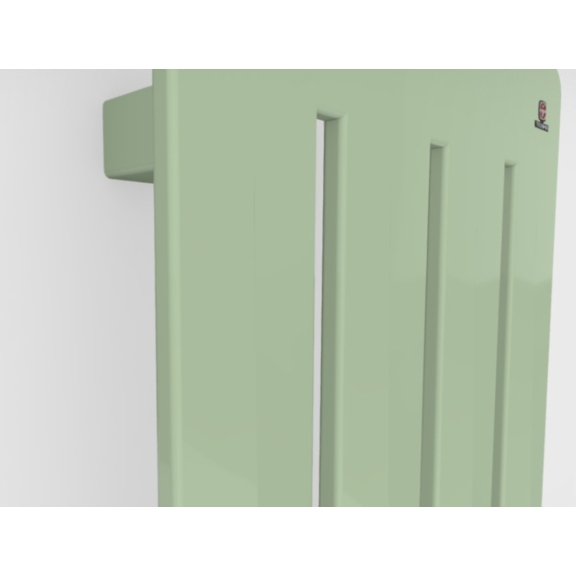 TERMA Aero V Designheizkörper verschiedene Farbvarianten RAL6019 Detail