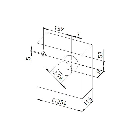 Helios ELS-GAP Aufputzgehäuse - Abmessungen