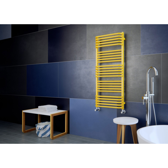 TERMA Pola Badheizkörper 1080x500 Farbe Soft1023 modernes Interieur