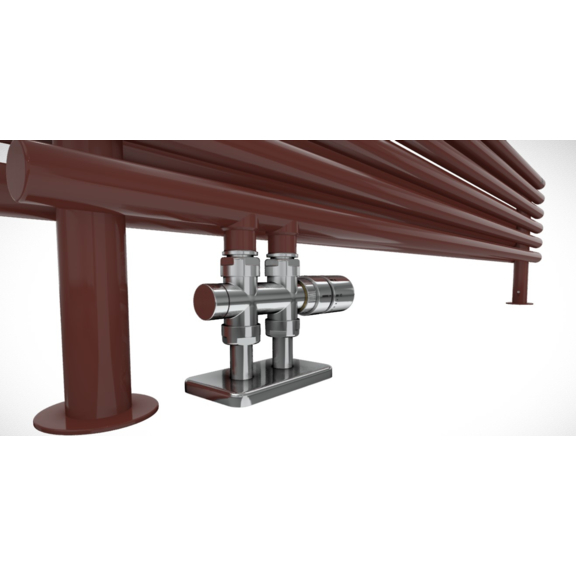 TERMA Tune HSD Designheizkörper unter Fenster Detail - Warmwasser-Betrieb