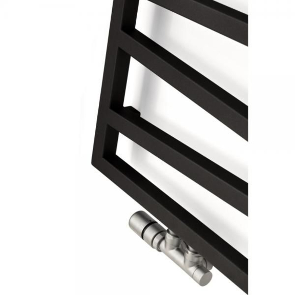 TERMA Zigzag Badheizkörper - Farbe Soft9005 Detail