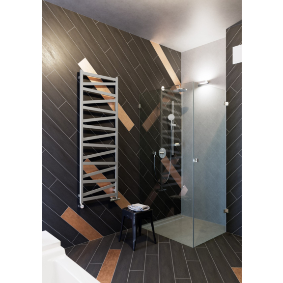 TERMA Vipera Designheizkörper 1710x600 Farbe Silver Matt