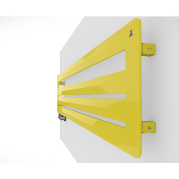 TERMA Aero HG Designheizkörper RAL 1016 Seitenansicht