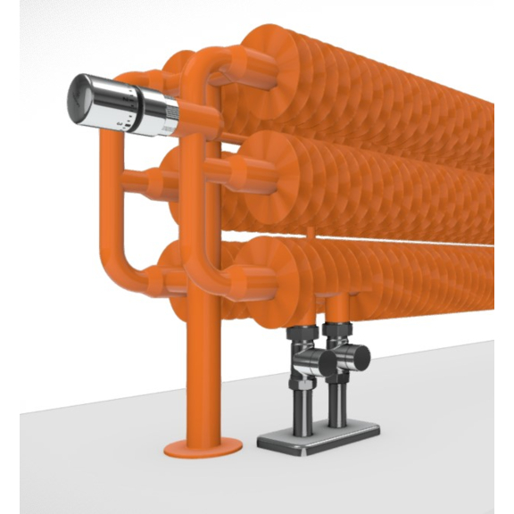 TERMA Ribbon HSD Retro Heizkörper Detail - Farbe RAL2003