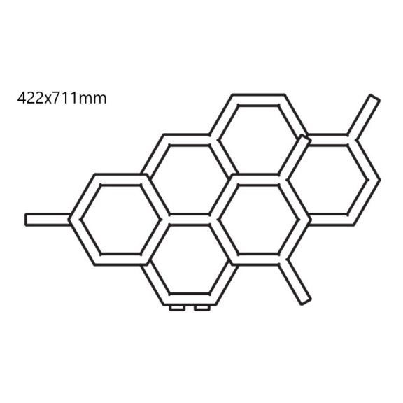 TERMA Hex Designheizkörper 422x711mm