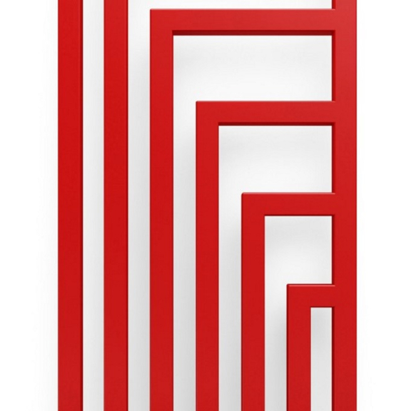 TERMA Angus V Designheizkörper Farbe RAL3020 Detail