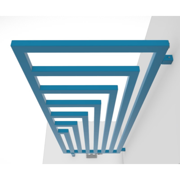 TERMA Angus DW Designheizkörper RAL5012 geometrisches Muster