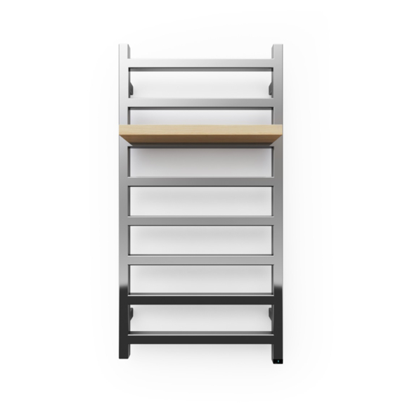 TERMA Simple One Designheizkörper 960x500 FARBE Chrome Ansicht