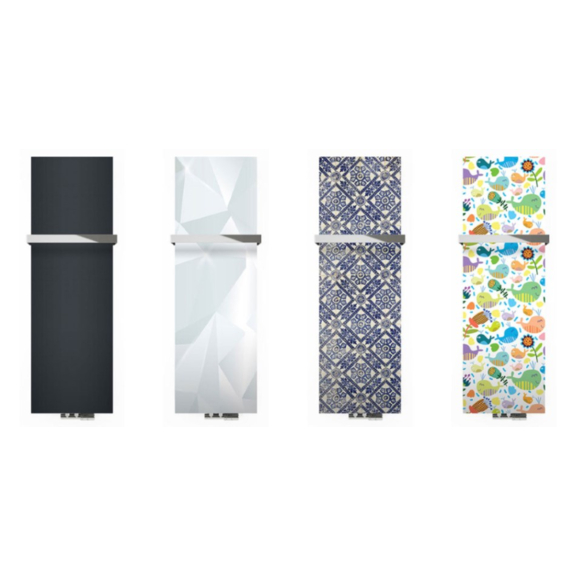TERMA Case Slim Designheizkörper mit Druckmotiv - graphische Motive 1-4