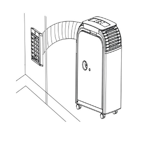 Set für Fenster- und Wandmontage AK-15A Sinclair AMC-11AN und AMC-14AN