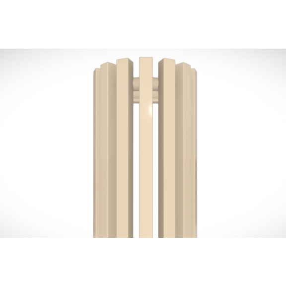 TERMA Triga ANC Eckheizkörper RAL 1001- Detail