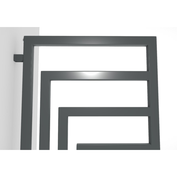 TERMA Angus DW Designheizkörper RAL7012 detail geometrische Anordnung