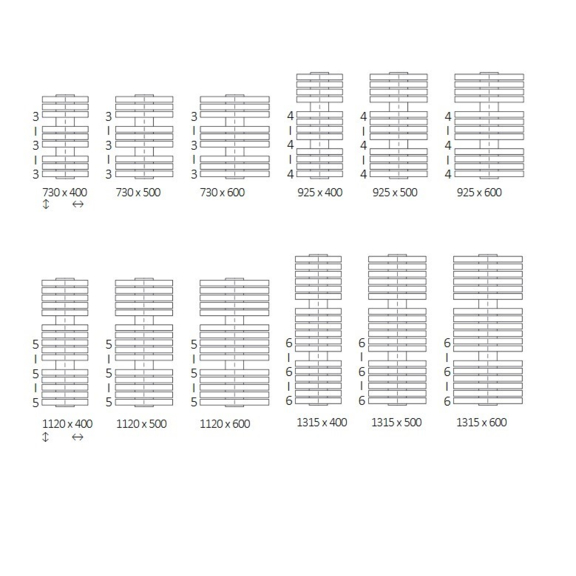 TERMA Iron D verfügbare Größen1