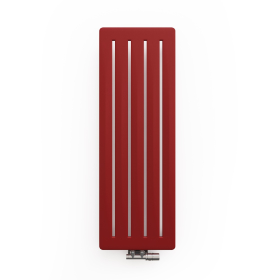 TERMA Aero V Designheizkörper 1500x410 Farbe Metallic Red