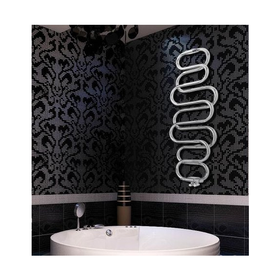 TERMA Perla Designheizkörper Chrom - 1760x600 - Badezimmer