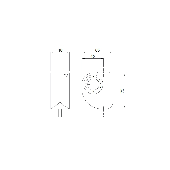 Heizpatrone Mini PW Abmessungen
