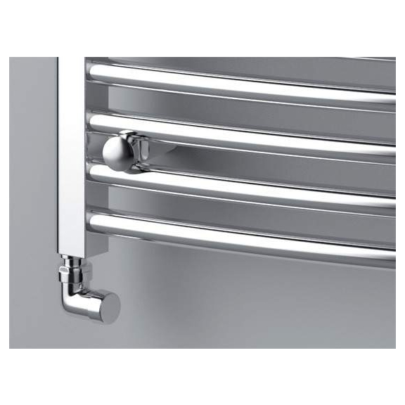 ISAN Palmyra Radius Chrom Elektrischer Badheizkörper Detail