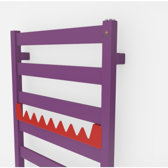 TERMA Vivo Badheizkörper Farbvariante RAL4008 happy shark