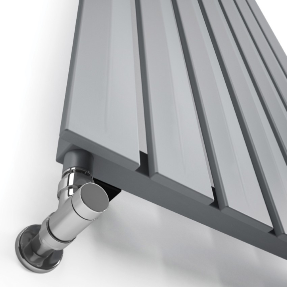 TERMA Pier Designheizkörper 1800x580 Farbe Metallic Black Detail