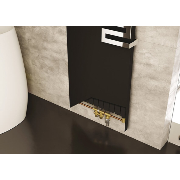 IRSAP Relax Power Designheizkörper Detail - versteckte Anschlüsse