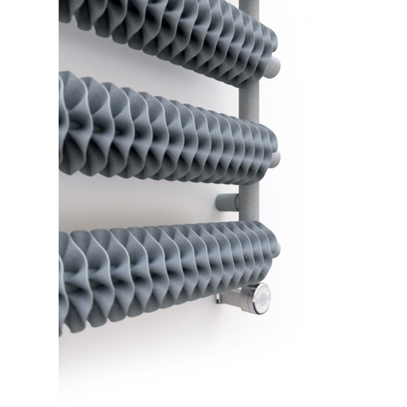 TERMA Ribbon T Retro Heizkörper 930x500 Salt&Pepper Spiralen