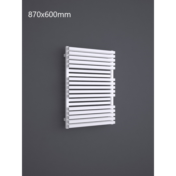 TERMA Quadrus Bold One Badheizkörper 870x600 RAL 9016