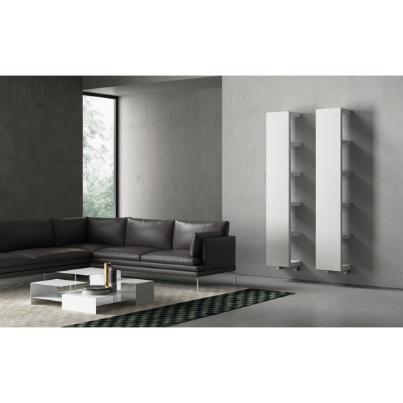 IRSAP Quadraqua Designheizkörper 1828x300 L Farbe Bianco Perla Interieur