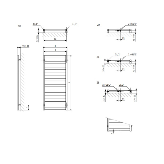 TERMA Vivo Badheizkörper Schema